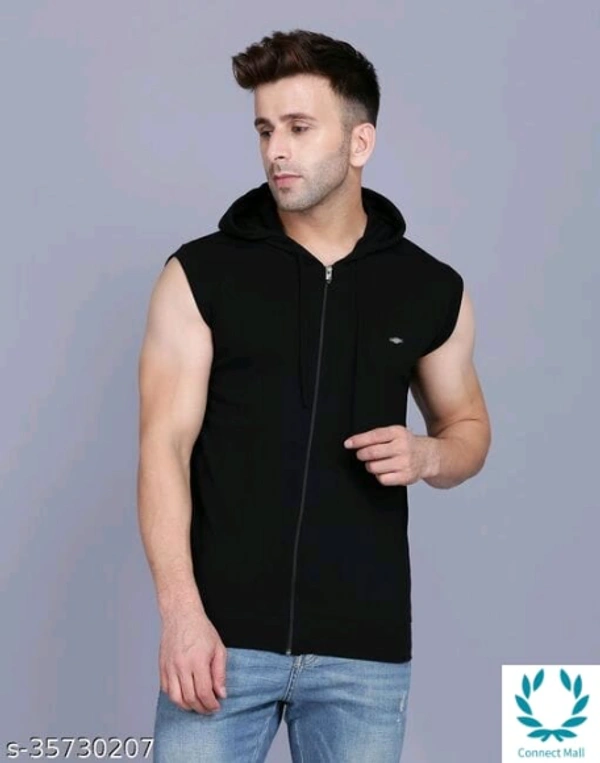 Men's Casual Hooded Tshirt - M